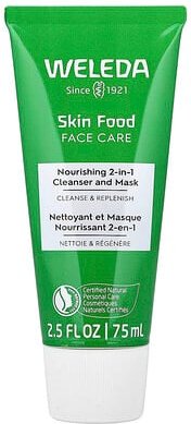 Weleda, Skin Food Face Care, pflegender 2-in-1-Reiniger und Beauty-Maske, 75 ml (2,5 fl. oz.)