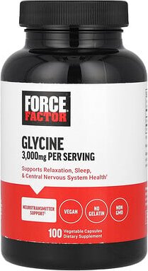 Force Factor, Glycine, 100 pflanzliche Kapseln (1.000 mg pro Kapsel)