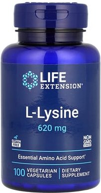 Life Extension, L-Lysin, 620 mg, 100 pflanzliche Kapseln