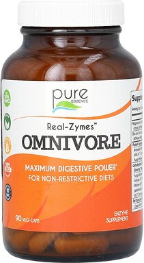 Pure Essence, Real-Zymes, Omnivore, Allesfresser, 90 pflanzliche Kapseln