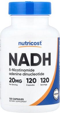 Nutricost, NADH, 20 mg, 120 Kapseln