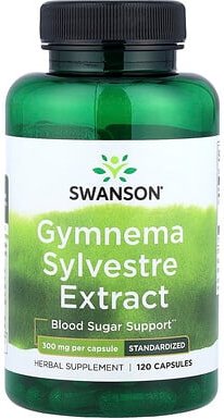 Swanson, Gymnema sylvestre Extract, Gurmar-Extrakt, standardisiert, 300 mg, 120 Kapseln
