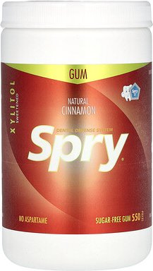 Xlear, Spry, Chewing Gum, Natural Cinnamon, Sugar Free, Kaugummi, natürlicher Zimt, zuckerfrei, 550 Stück (660 g)