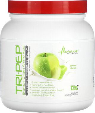 Metabolic Nutrition, Tri-Pep, Branch Chain Amino Acid, Grüner Apfel, 400 g (14,1 oz.)