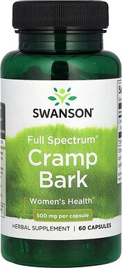 Swanson, Full Spectrum Cramp Bark, Krampfrinde, 500 mg, 60 Kapseln