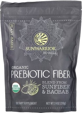 Sunwarrior, Organic Prebiotic Fiber, präbiotische Bio-Ballaststoffe, 210 g (7,4 oz.)
