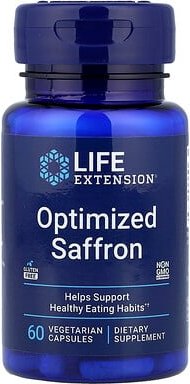 Thumbnail - Life Extension, Optimized Saffron, optimierter Safran, 60 pflanzliche Kapseln (78 mg pro Kapsel)