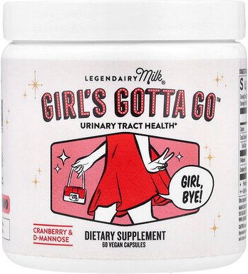 Legendairy Milk, Girl's Gotta Go™, Gesundheit der Harnwege, 60 vegane Kapseln