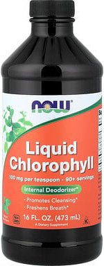 NOW Foods, Liquid Chlorophyll, flüssiges Chlorophyll, natürliche Minze, 473 ml (16 fl. oz.)
