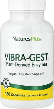 NaturesPlus, Vibra-Gest®, pflanzliche Enzyme, 180 Kapseln