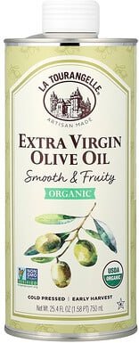 Thumbnail - La Tourangelle, Organic Extra Virgin Olive Oil, natives Olivenöl extra, kalt gepresst, 750 ml (25,4 fl. oz.)