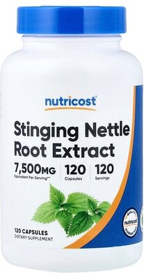 Nutricost, Stinging Nettle Root Extract, Brennnessel-Wurzelextrakt, 120 Kapseln (375 mg pro Kapsel)