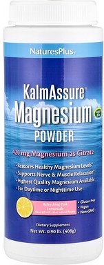 Thumbnail - NaturesPlus, Kalmassure® Magnesium Powder, Magnesiumpulver, erfrischende pinke Limonade, 408 g (0,9 lb.)