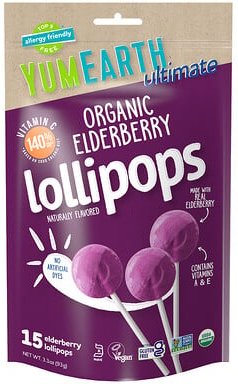 YumEarth, Ultimate, Bio-Holunder-Lutscher, 15 Lutscher, 3,3 oz (93 g)