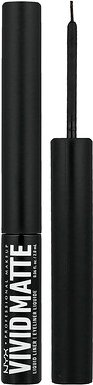 Thumbnail - NYX Professional Makeup, Vivid Matte Liquid Eyeliner, flüssiger, matter Eyeliner, 01 Schwarz, 2 ml (0,06 fl. oz.)