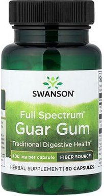 Swanson, Full Spectrum® Guar Gum, Guaran, 400 mg, 60 Kapseln