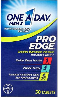 One-A-Day, Men's Pro Edge, Complete Multivitamin mit mehr, 50 Tabletten