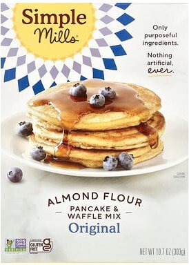 Thumbnail - Simple Mills, Almond Flour Pancake & Waffle Mix, Mandelmehl-Pfannkuchen- und Waffelmischung, Original, 303 g (10,7 oz.)
