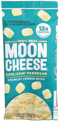 Moon Cheese, Crunchy Cheese Bites, knusprige Käse-Snacks, Garlickin' Parmesan, 28 g (1 oz.)