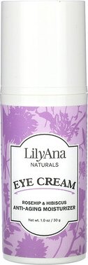 Lilyana Naturals, Augencreme, Hagebutte und Hibiskus, 30 g (1 oz.)
