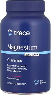 Thumbnail - Trace, Magnesium Gummies, Magnesium-Fruchtgummis, gemischte Beeren, 120 Fruchtgummis