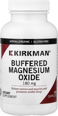 Kirkman Labs, Buffered Magnesium Oxide, gepuffertes Magnesiumoxid, 250 Kapseln
