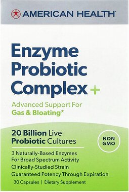 American Health, Enzyme Probiotic Complex+, 30 Kapseln