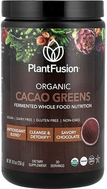 PlantFusion, Organic Cacao Greens, Bio-Kakaogemüse, 255 g (8,9 oz.)