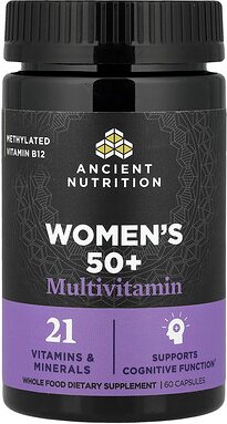 Ancient Nutrition, Women‘s 50+ Multivitamin, Multivitamin für Frauen ab 50, 60 Kapseln