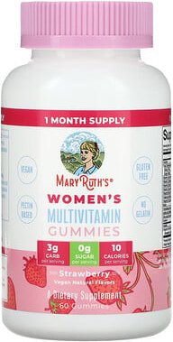 MaryRuth's, Multivitamin-Fruchtgummis für Frauen, Erdbeere, 60 Fruchtgummis