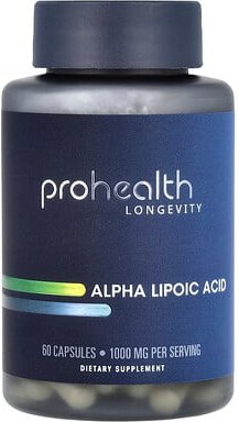 ProHealth Longevity, Alpha-Liponsäure, 60 Kapseln (500 mg pro Kapsel)