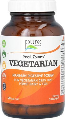 Pure Essence, Real-Zymes, vegetarische Kapseln, 90 pflanzliche Kapseln