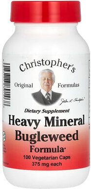 Thumbnail - Christopher's Original Formulas, Heavy Mineral Bugleweed Formula, Bugleweed-Formel mit schweren Mineralien, 100 vegetari...