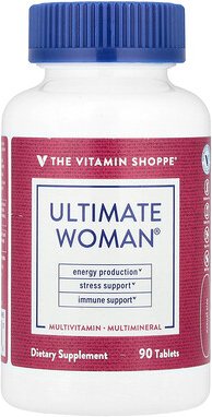 Thumbnail - The Vitamin Shoppe, Ultimate Woman®, Multivitamin & Multimineral, Multivitamin und Mineralstoff, 90 Tabletten