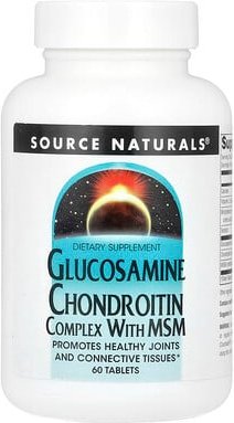 Thumbnail - Source Naturals, Glucosamine Chondroitin Complex With MSM, Glucosamin-Chondroitin-Komplex mit MSM, 60 Tabletten