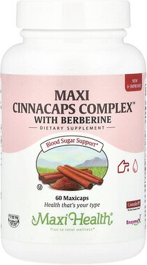 Maxi Health, Maxi Cinnacaps Complex™ mit Berberin, 60 Maxicaps