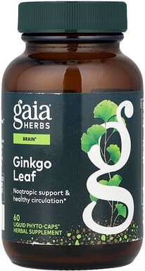 Gaia Herbs, Ginkgo Leaf, Ginkgoblatt, 60 flüssige Phyto-Caps®