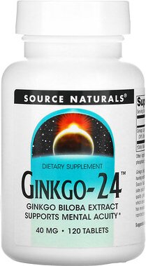 Thumbnail - Source Naturals, Ginkgo-24, 40 mg, 120 Tabletten