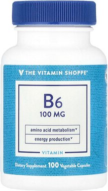 The Vitamin Shoppe, Vitamin B6, 100 mg, 100 pflanzliche Kapseln