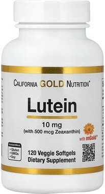 California Gold Nutrition, Lutein with Zeaxanthin from Marigold Extract, Lutein mit Zeaxanthin aus Ringelblumenextrakt, ...