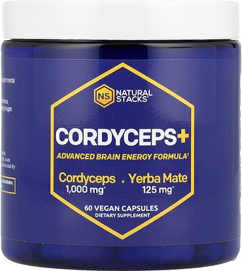 Natural Stacks, Cordyceps+, 60 vegane Kapseln
