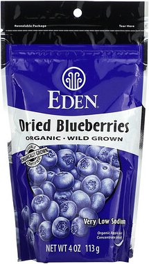 Eden Foods, Biologische Heidelbeeren, getrocknet, 4 oz (113 g)