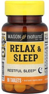 Mason Natural, Relax & Sleep, für Entspannung und Schlaf, 90 Tabletten