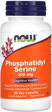 NOW Foods, Phosphatidyl-Serin, 100 mg, 60 pflanzliche Kapseln