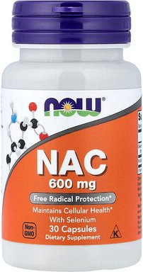 NOW Foods, NAC With Selenium, NAC mit Selen, 30 Kapseln