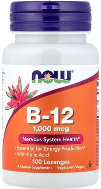 Thumbnail - NOW Foods, B12, 100 Lutschtabletten