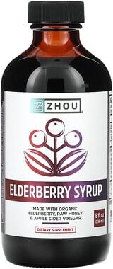 Thumbnail - Zhou Nutrition, Elderberry Syrup, Holundersirup, 236 ml (8 fl. oz.)