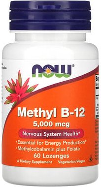 NOW Foods, Methyl B12, 60 Lutschtabletten