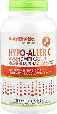 NutriBiotic, Immunity, Hypo-Aller-C-Vitamin C mit Calcium, Magnesium, Kalium und Zink, 454 g (16 oz.)