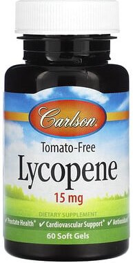 Carlson, Tomatenfreies Lycopin, 15 mg, 60 Weichkapseln